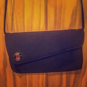 Vintage black crossbody bag